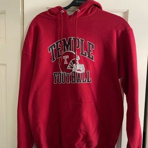 Temple Football mens size L hoodie